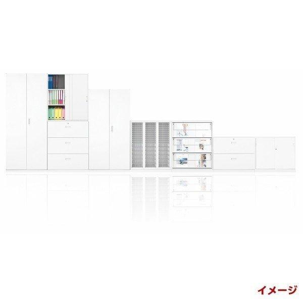最終お値下げです　2月20日まで！木製キャビネット 全引き出し鍵付きで安心 日本製 2枚 引違い キャビネット 鍵付き 上書 下置 W900mm×D450mm