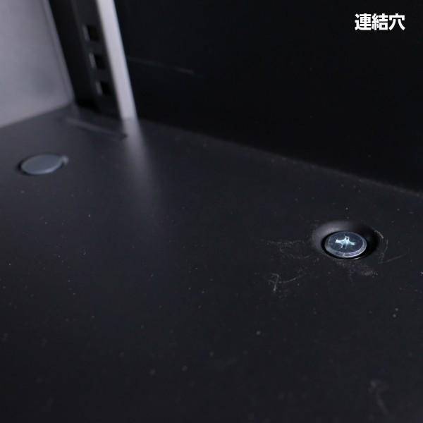 日本製 ブラック 書庫 スチール製 両開き キャビネット 観音開き 上置