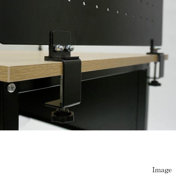 デスクトップパネル 幅1200mmタイプ スチールパンチング GD-978 卓上 パーテーション 仕切り 衝立 置型 クランプ型 オフィス家具 おしゃれ