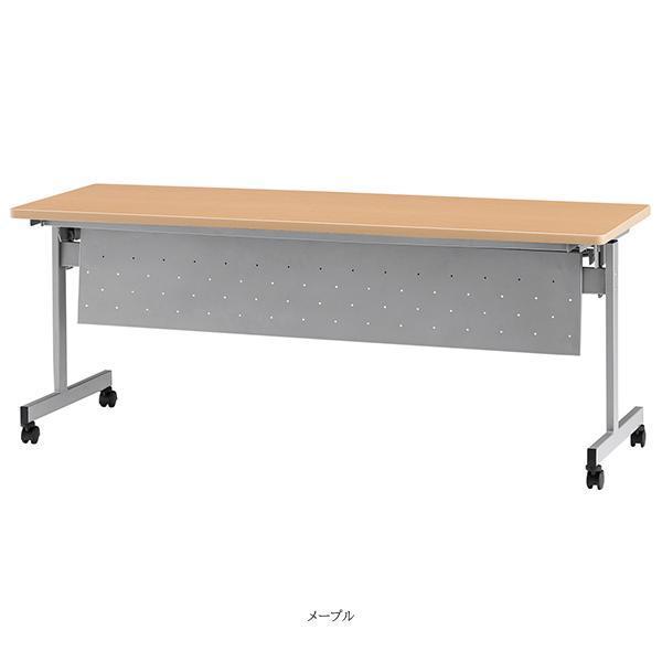 1860　イトーキ　スタックテーブル　在庫4台有　1800×600　H720　引き取り限定：田川市 ミーティングテーブル 幅1800×奥行600×高さ720mm パネル付 キャスター