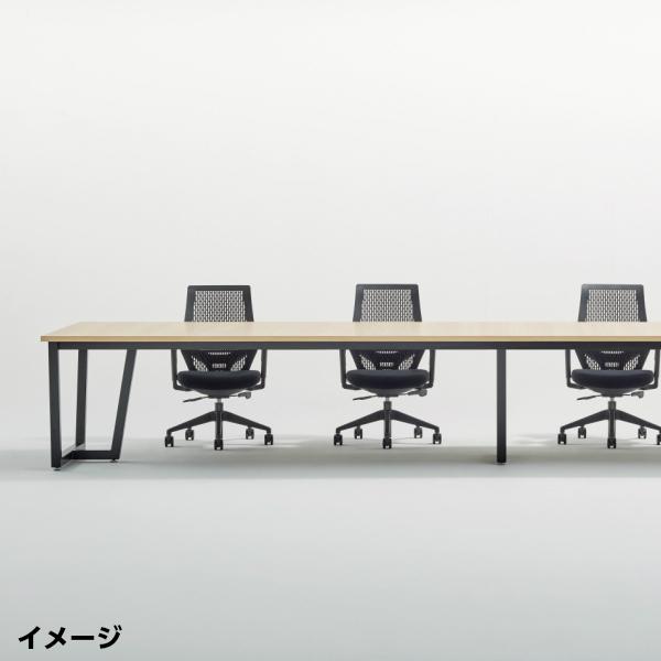 会議テーブル 幅3200×奥行1200×高さ720mm JP-3212 スタンダードタイプ ミーティングテーブル エグゼクティブテーブル NISHIKI ニシキ工業の画像