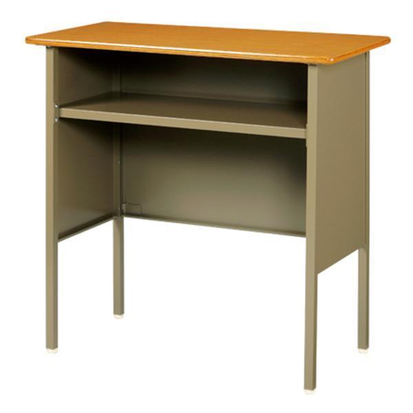 教卓 幅900×奥行450×高さ900mm 棚付 塾 講義用テーブル 教壇 教室 講師