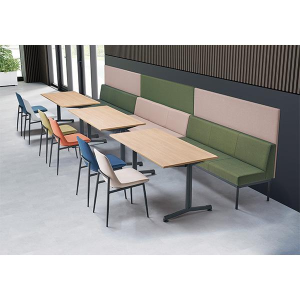 業務用　４人用　ロビーベンチ　PUレザー　W2000　H770（410）D600 業務用 4人用 ロビーベンチ PUレザー W2000 H770（410）D600