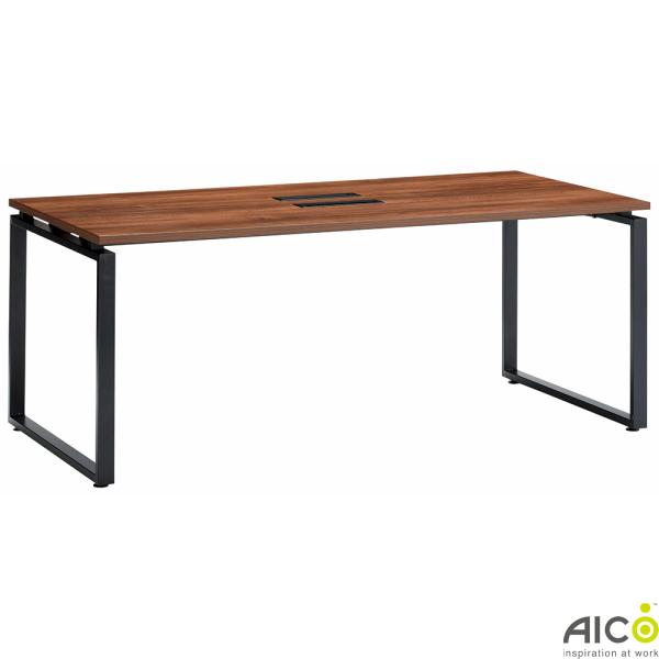 ミーティングテーブル W1800×D900×H720 ブラックフレーム 会議用テーブル 会議テーブル オフィステーブル 最旬トレンドパンツ Aico 買得 LPTB-1890 会社 コワーキング アイコ