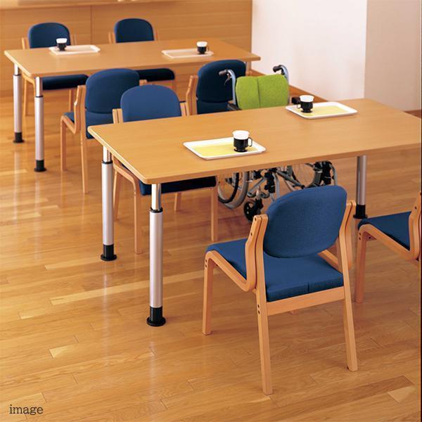 純正直売 福祉テーブル W1500 D750 アジャスタータイプ 高さ調整