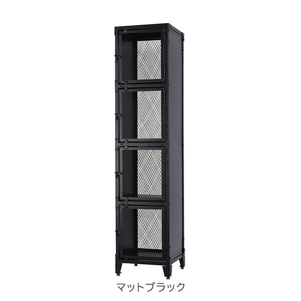 メッシュロッカー 1列4段 側面スチールタイプ 扉付き スチール製 キャビネット ディスプレイ 収納 オフィス家具 MLシリーズ 日本製 完成品 受注生産品_3