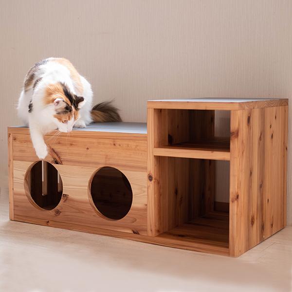 新入荷】 キャットハウス 木製の猫用ベッドサイドテーブル 複数 新入荷】 キャットハウス 木製の猫用ベッドサイドテーブル 複数