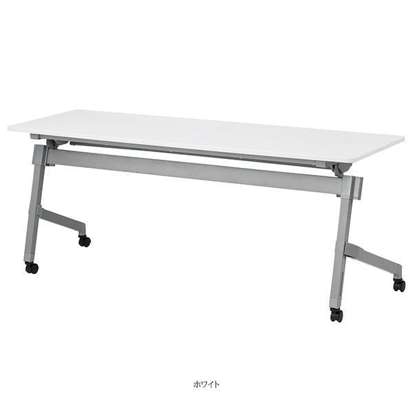 ミーティングテーブル 幅1500×奥行450×高さ720mm 棚付 パネル無