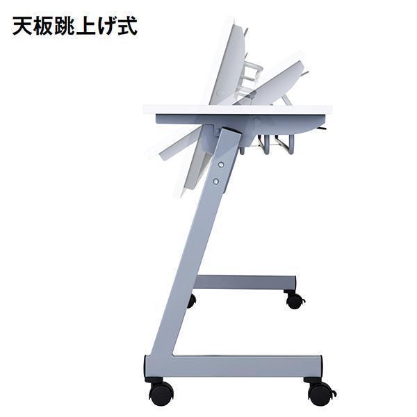 ミーティングテーブル 幅1800×奥行600×高さ720mm キャスター付