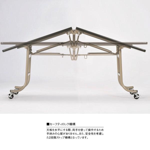 フライトテーブル 角型 ソフトエッジ 幅1800×奥行900×高さ700mm 折りたたみテーブル OS-1890S レセプションテーブル 会議用テーブル NISHIKI ニシキ工業_3
