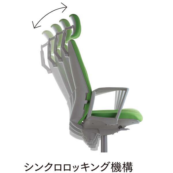 オフィスチェア ローバック 肘なし ランバーサポート 防汚性布張り デスク パソコン OA ワーク オフィス家具 Aico 法人様限定_3