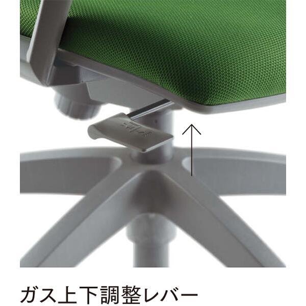 オフィスチェア ローバック 肘なし ランバーサポート 防汚性布張り デスク パソコン OA ワーク オフィス家具 Aico 法人様限定_5