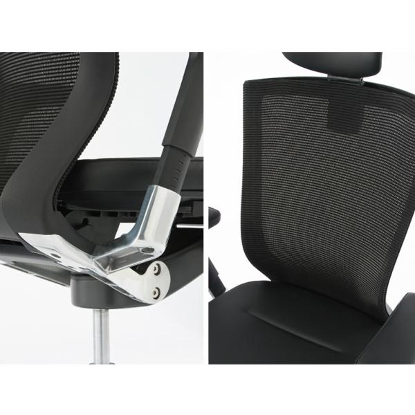 FURSYS T50エグゼクティブチェア ブラック RFC-T50EX アールエフヤマカワ RFyamakawa プレジデント 高機能 多機能 本革 レザー 回転椅子 事務椅子 オフィス家具_5