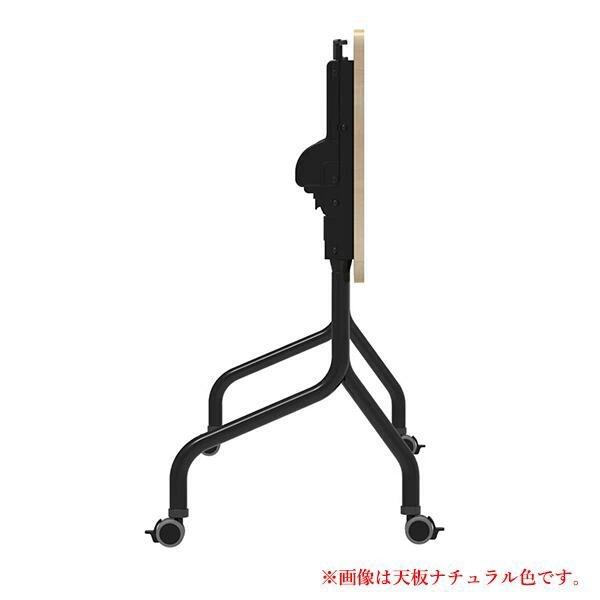 フォールディングテーブル 幕板無し ウォルナット RFPFT-1845DM-BL スタッキング 研修用 教室用 ミーティング 講義用 オフィス家具 RFyamakawa パラレルの画像