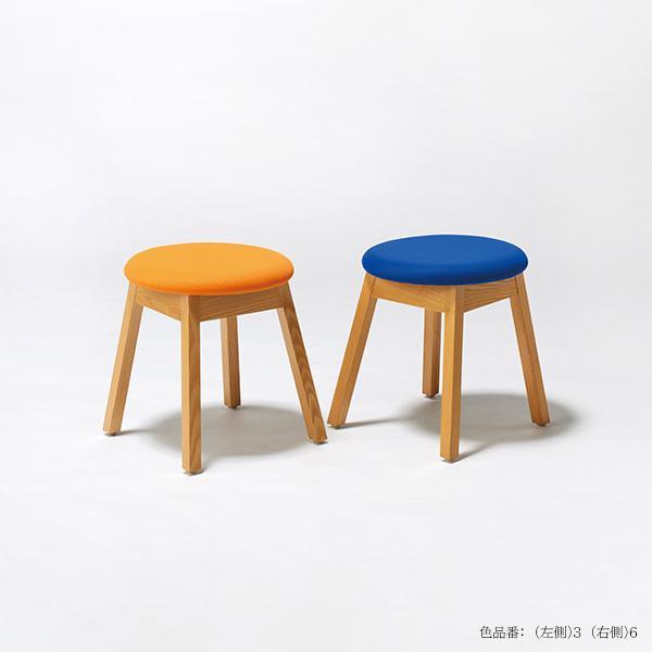 スツール　丸 スツール メッシュ 天然木 木製スツール タモ W420 D420 H460 丸椅子