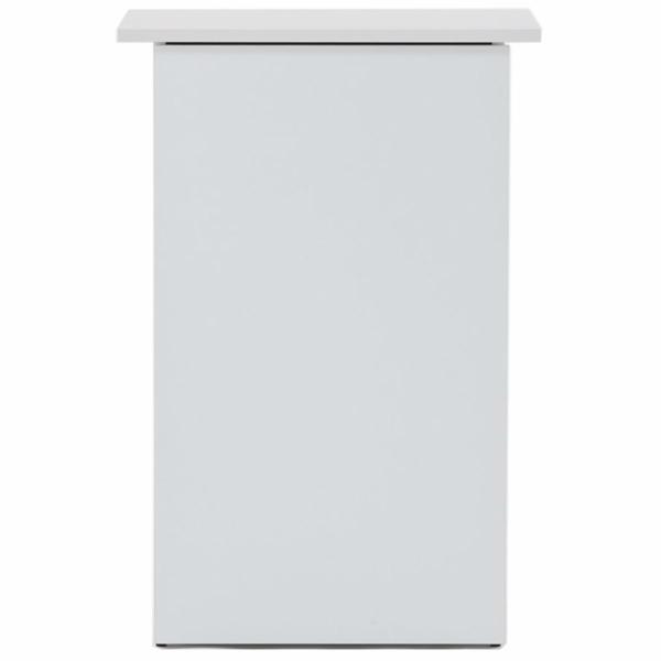 無人カウンター収納 ホワイト SHRC-600WH アールエフヤマカワ RFyamakawa オフィス収納 受付台 玄関 電話台 オフィス家具の画像