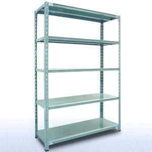 軽量ラック ボルトレス 耐荷重150kg/5段  高2400×奥行600×幅1800(mm)の画像