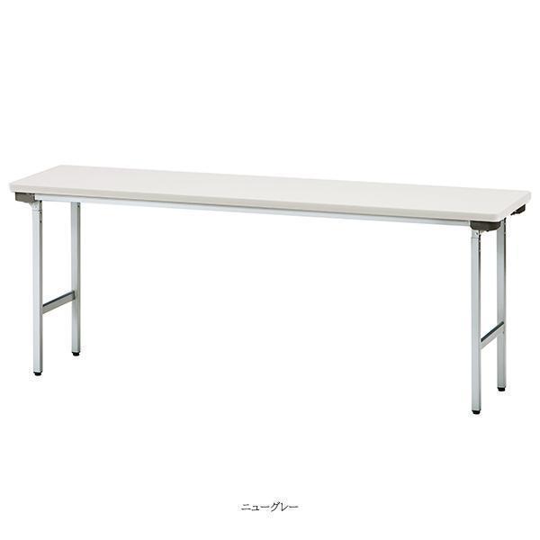 ミーティングテーブル 幅1800×奥行600×高さ700mm 棚無 スチール脚タイプ