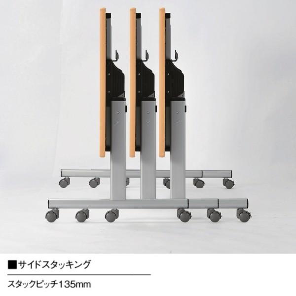 スタック 会議テーブル 楕円型 幅1800×奥行900×高さ700mm ソフトエッジ スタックテーブル TOY-1890R ミーティングテーブル 会議用テーブル NISHIKI ニシキ工業_2