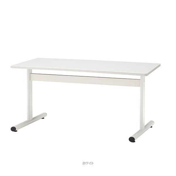 ミーティングテーブル 幅1500×奥行750×高さ700mm 角型 ホワイト 塗装脚 会議テーブル T字脚 会議室 応接室 会社 オフィス家具 藤沢工業 TOKIO 日本製_3