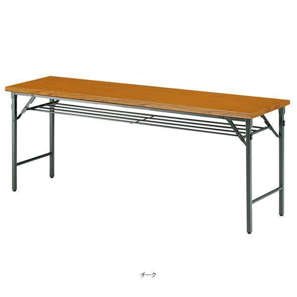 ミーティングテーブル 幅900×奥行450×高さ700mm 共貼りタイプ 棚付