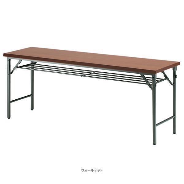 ミーティングテーブル 幅900×奥行450×高さ700mm 共貼りタイプ 棚付