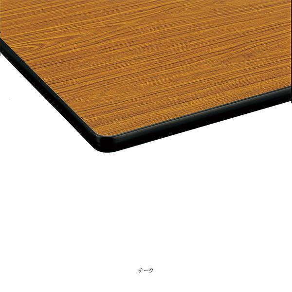 ミーティングテーブル 幅1800×奥行600×高さ700mm ソフトエッジタイプ 棚無 パネル無 クランク式 折りたたみ オフィス家具 藤沢工業 TOKIOの画像