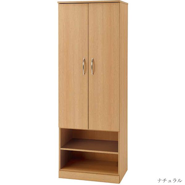 ワードローブ 木製 両開き 下段オープン棚 W600 居室収納 洋服 ワードローブ 木製 両開き 下段オープン棚 W600 居室収納 洋服