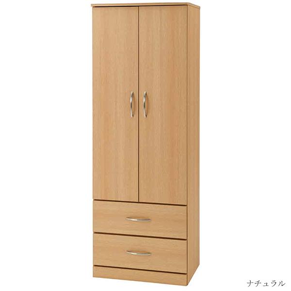 ワードローブ 木製 両開き 下段引出付き W600 居室収納 洋服 ワードローブ 木製 両開き 下段引出付き W600 居室収納 洋服