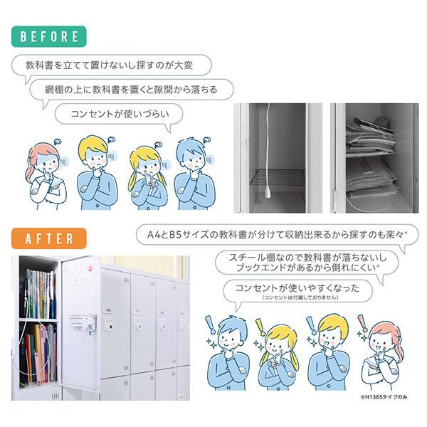 ロッカー 8人用 シリンダー錠 4列2段 深型 タブレットPC収納庫 スチール 保管庫 収納庫 オフィス ユニゾン USLシリーズ グリーン購入法適合 日本製 受注生産品_4