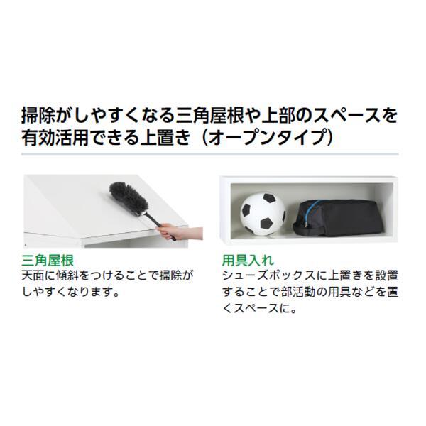 専用オプション品 三角屋根 下駄箱用 シューズロッカー用 多人数用 スチール製 用具入れ 教育施設 アンブレラロッカー USLシリーズ 日本製 受注生産品_2