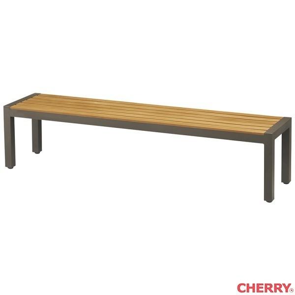 ガーデンベンチ W1800 D400 H420 ブラウン バレッタベンチ180 cherry 桜屋工業 ベンチ チェア ガーデン カフェ 喫茶店 バル レストラン 業務用