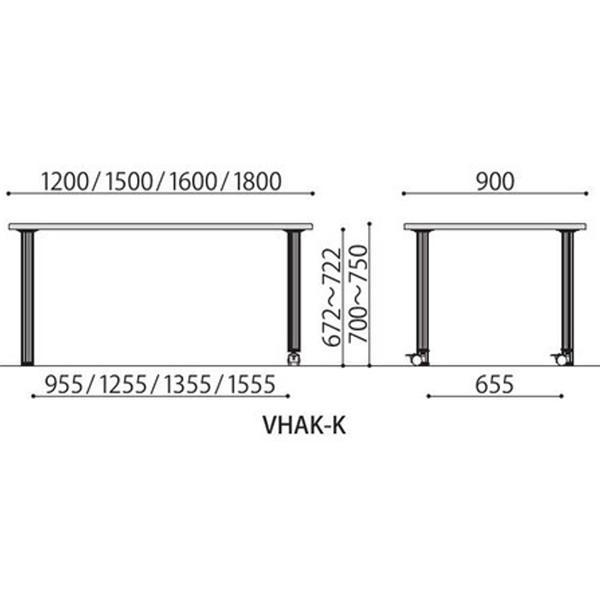 抗ウイルス テーブル W1800×D900×H700〜750 抗菌加工 高さ調節 アジャスター/キャスター付き 介助テーブル 介護 施設 UTILITY 法人様限定 日本製 受注生産品｜sora-ichiban｜08