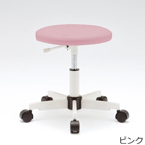 東洋工芸 ワーキングスツール 背付き WS022シリーズ ピンク  (組立品) 東洋工芸 ワーキングスツール 背付 WS021(ブラック WS021-VBK): 店舗