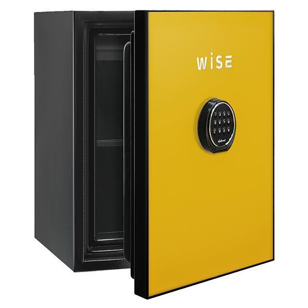 開梱設置込 テンキー式 耐火金庫 60kg イエロー 60分耐火 WS500AL 防犯 貴重品保管 プレミアムセーフ かっこいい WiSEシリーズ  ディプロマットの画像