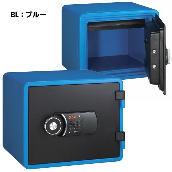 テンキー式 耐火金庫 37kg 60分耐火 ブルー レッド W424×D417×H358.5