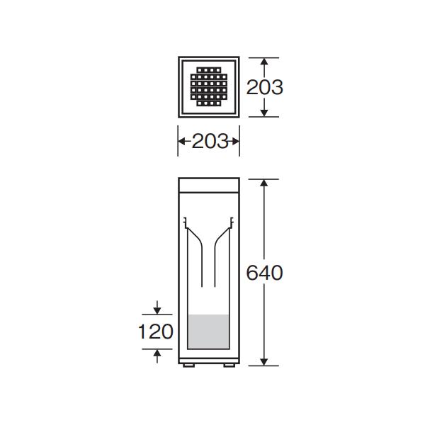 スモーキング消煙 YS-24L-ID 山崎産業 灰皿 屋内用 容量約2l 対流式酸欠機構 吸殻 吸い殻入れ 喫煙室 喫煙所 休憩所 病院環境用品 施設用品_5