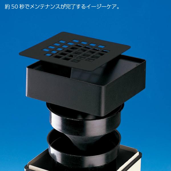 スモーキング YS-106B 消煙 YS-55L-ID 山崎産業 灰皿 屋内用 容量約2l 対流式酸欠機構 吸殻 吸い殻入れ 喫煙室 喫煙所 休憩所 病院環境用品 施設用品_3