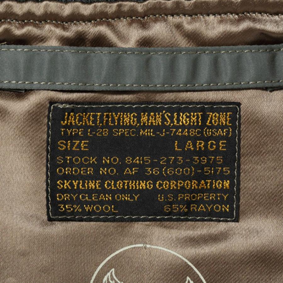 バズリクソンズ ミリタリージャケット メンズ BUZZ RICKSON'S Type L-2B “SKYLINE CLOTHING CORPORATION” タイプL-2B スカイラインクロージング コーポレーシ｜sora-onlinestore｜07