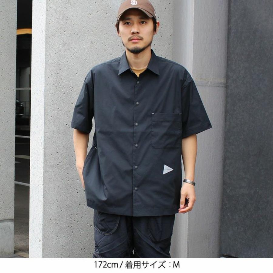 and wander アンドワンダー シャツ 半袖 メンズ uv cut stretch and wander アンドワンダー シャツ 半袖 メンズ uv cut stretch