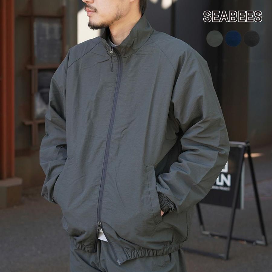 SEABEES シービーズ　ナイロンセットアップ　ネイビー　サイズM SEABEES シービーズ ナイロンセットアップ ネイビー サイズM