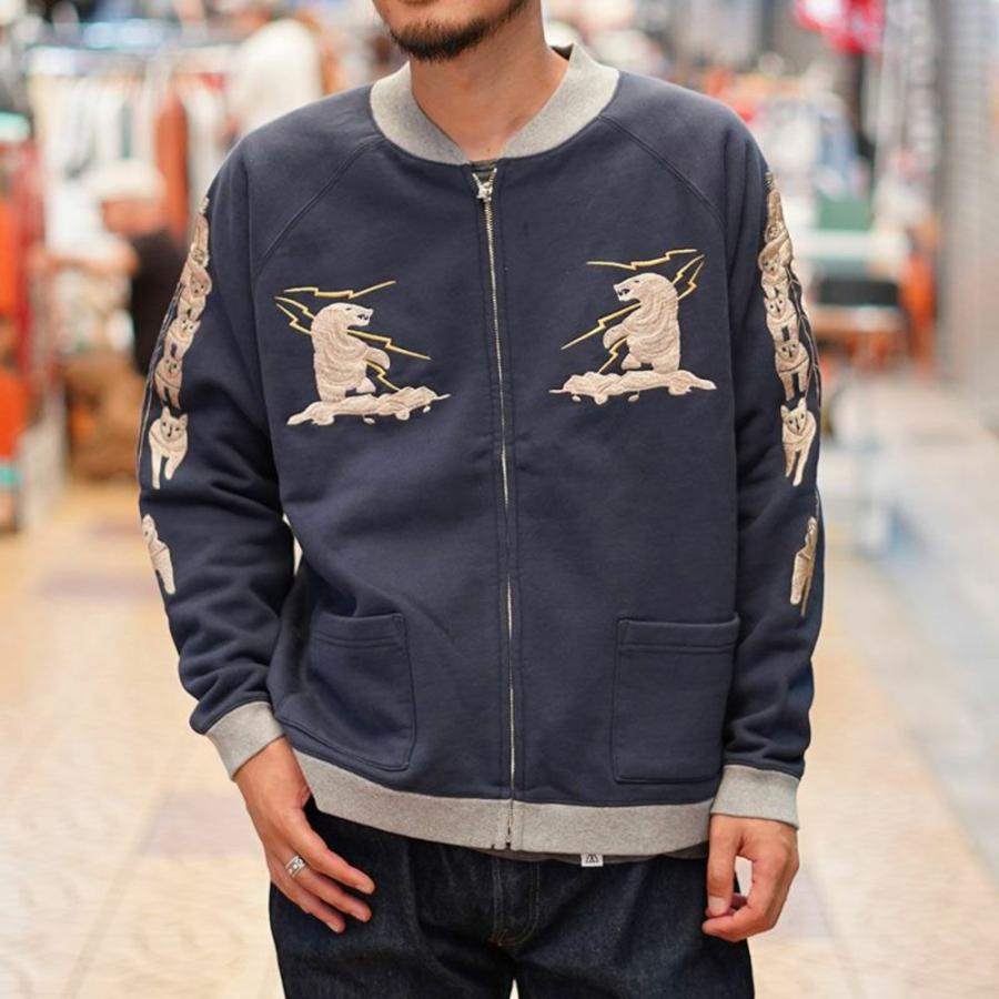 ALASKA 刺繍スカジャン ネイビー テーラー東洋 楽天市場】テーラー東洋 Tailor Toyo スカ刺繍 フルジップ