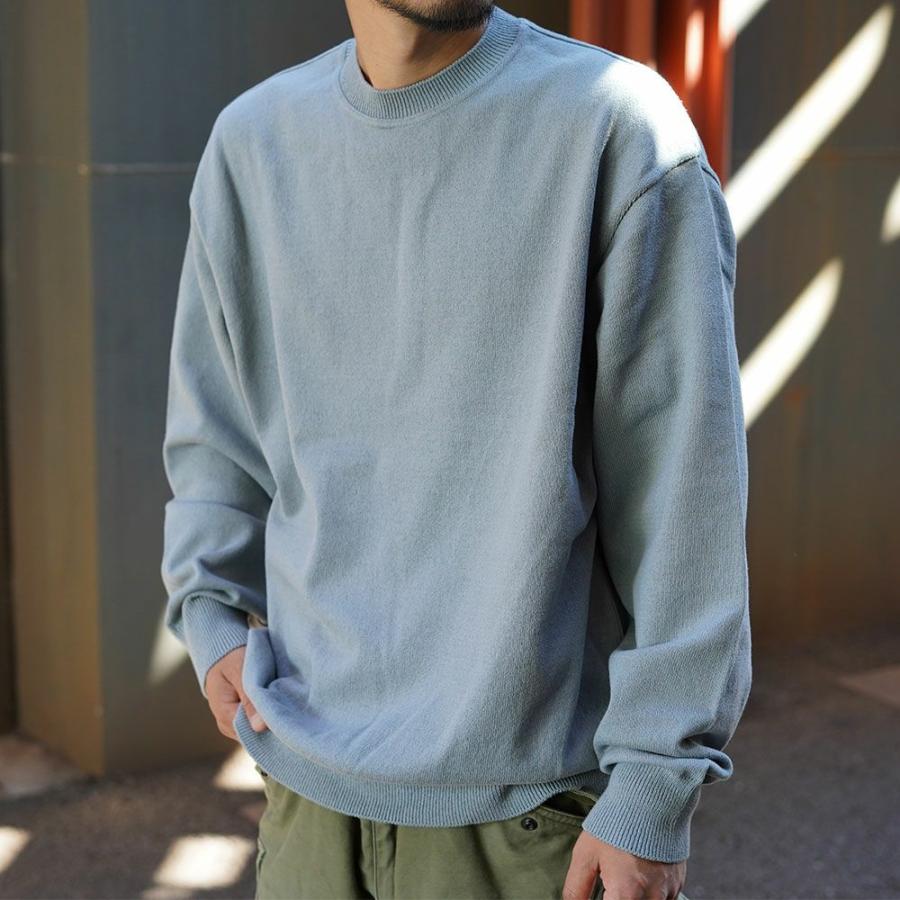 yonetomi ウェーブコットンニット プルオーバー ヨネトミ ニット メンズ レディース Yonetomi WAVE COTTON KNIT