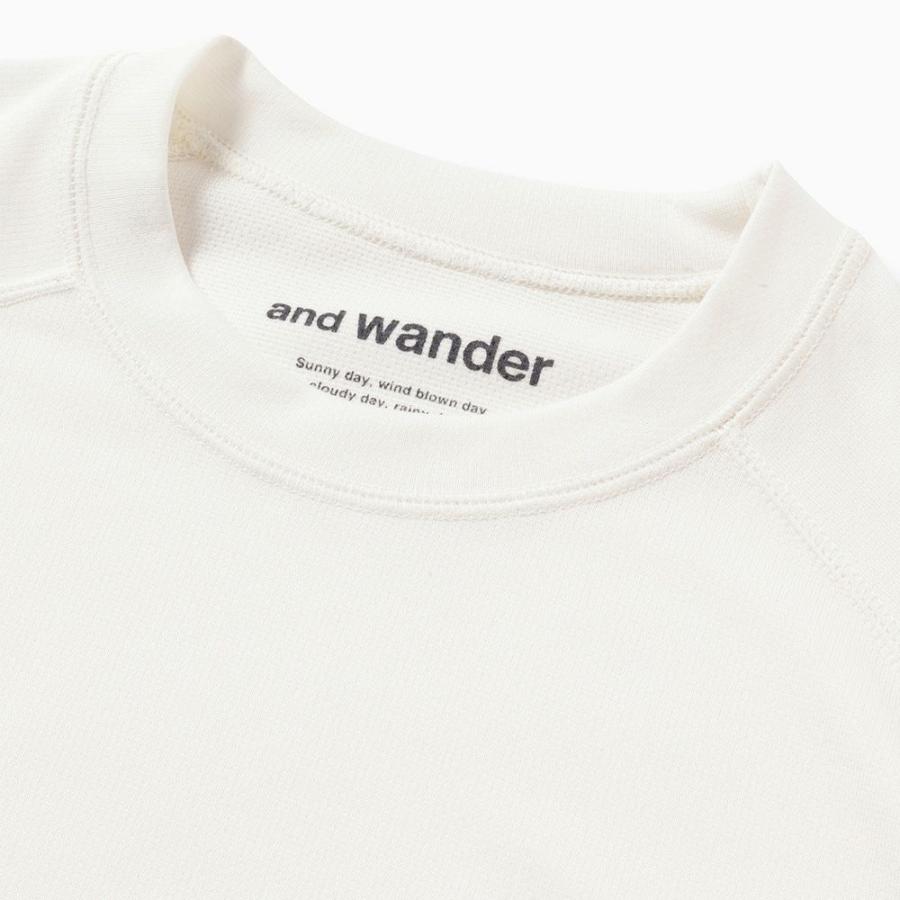 and wander（アンドワンダー） Tシャツ カットソー 半袖 レディース 