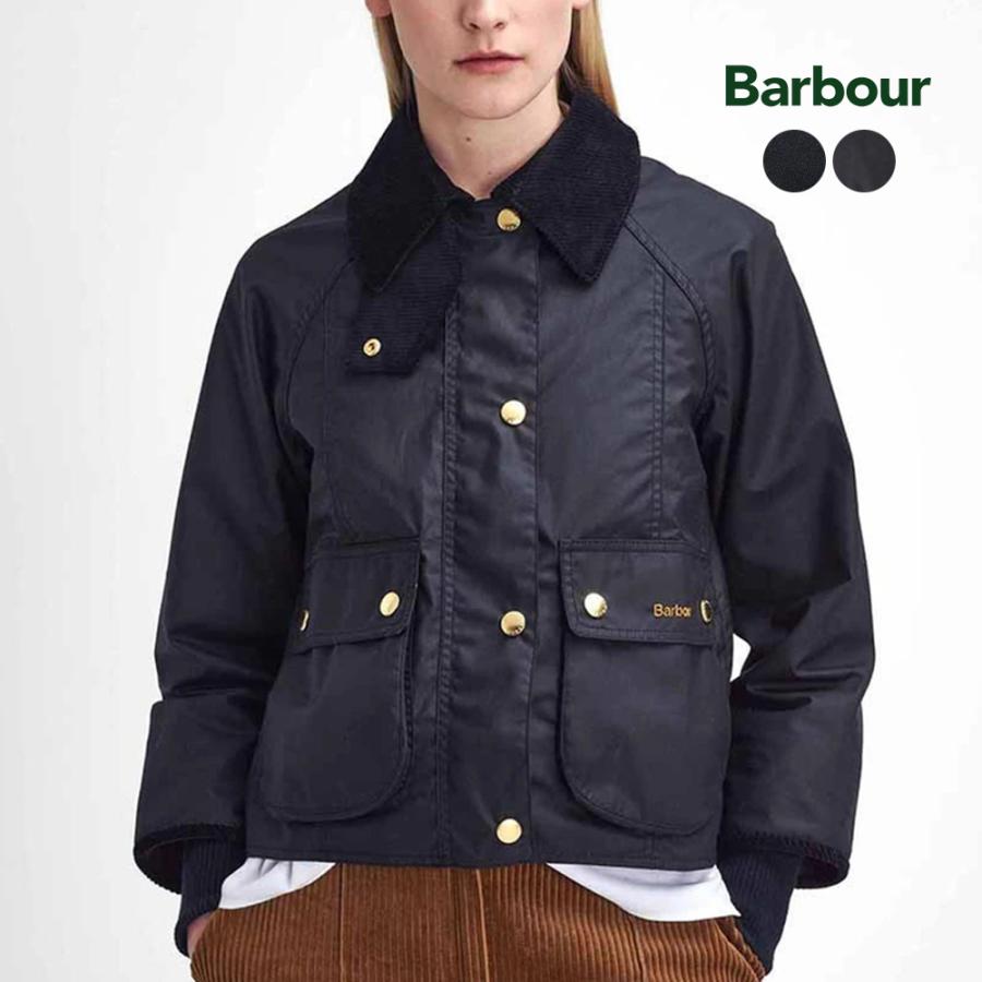 Barbour バブアー レディース　ブラック　S ワックス Barbour（バブアー） ブルゾン レディース Barbour CROPPED BEADNELL