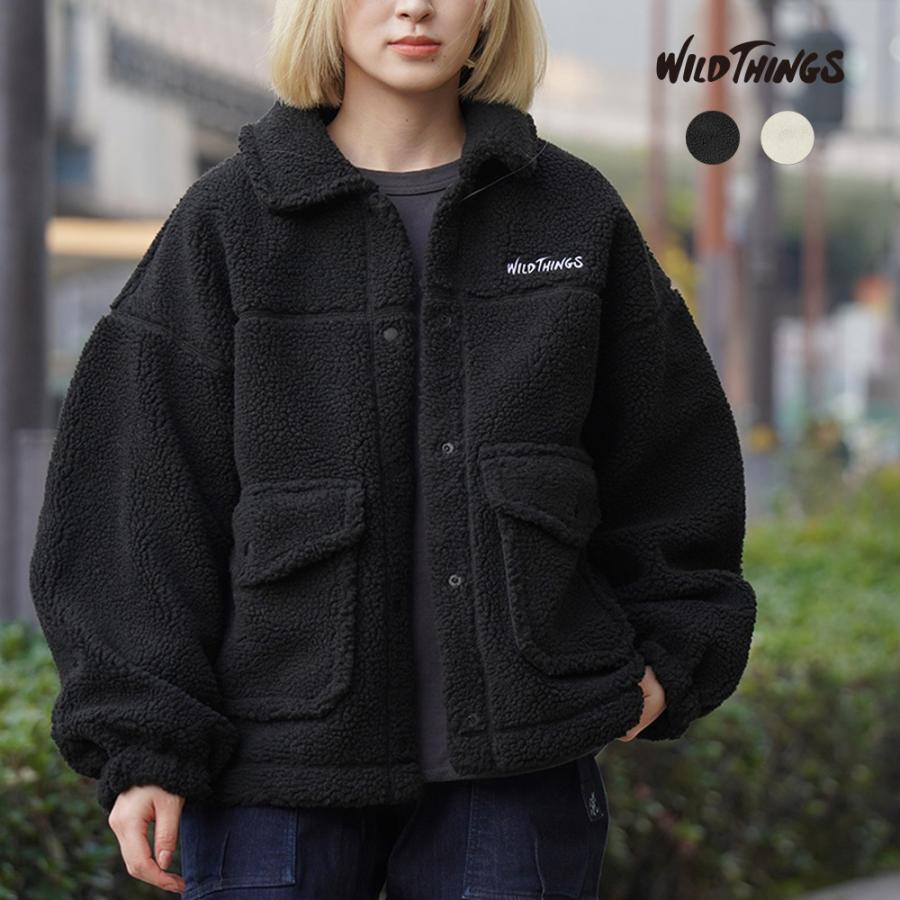 WILD THINGS（ワイルドシングス） フリースジャケット レディース ボア
