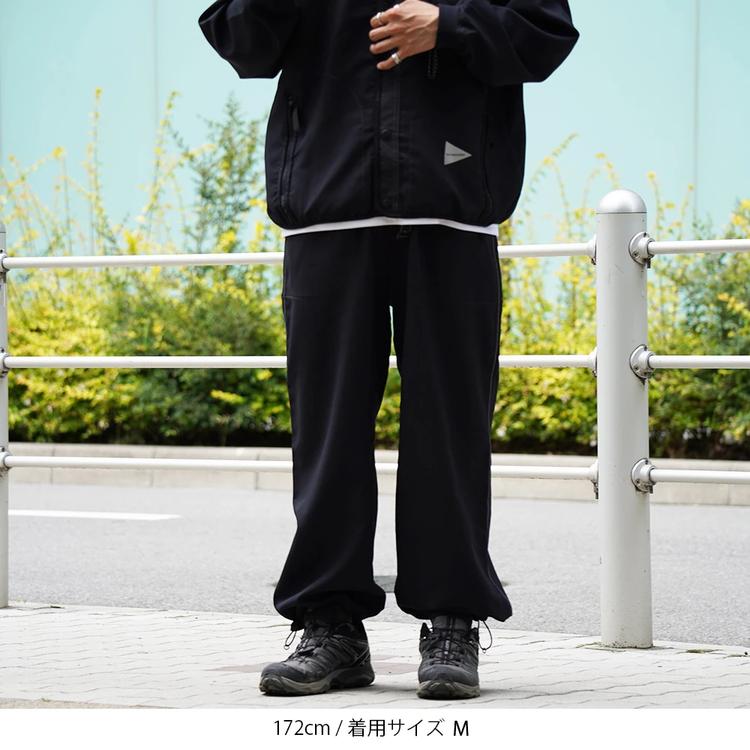 and wander twill pants ナイロンパンツ　アンドワンダー and wander（アンドワンダー） ナイロンパンツ メンズ ベントパンツ
