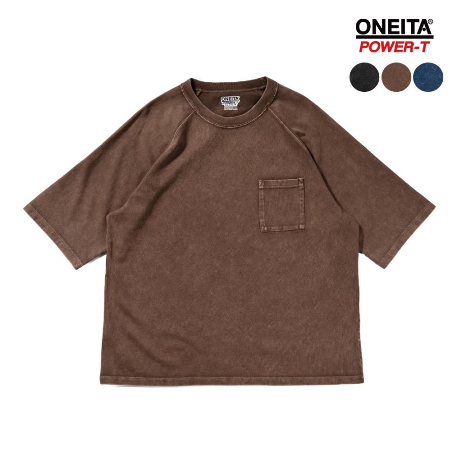 オニータ Tシャツ カットソー メンズ ケミカルウォッシュヘビー