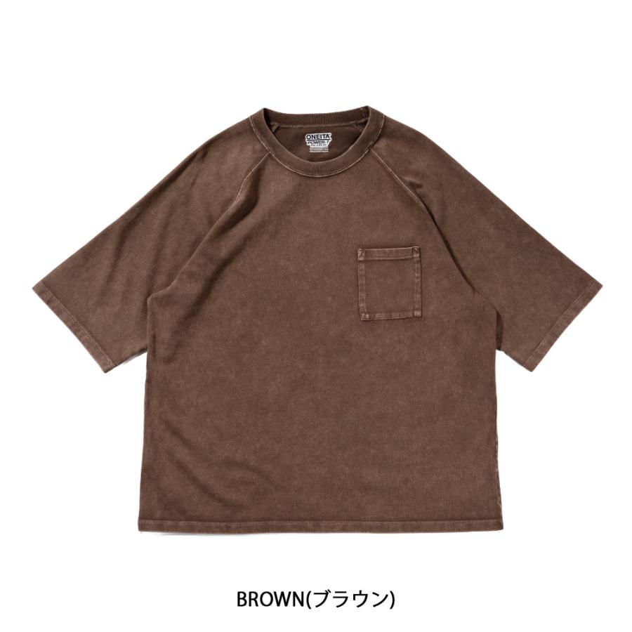 オニータ Tシャツ カットソー メンズ ケミカルウォッシュヘビー
