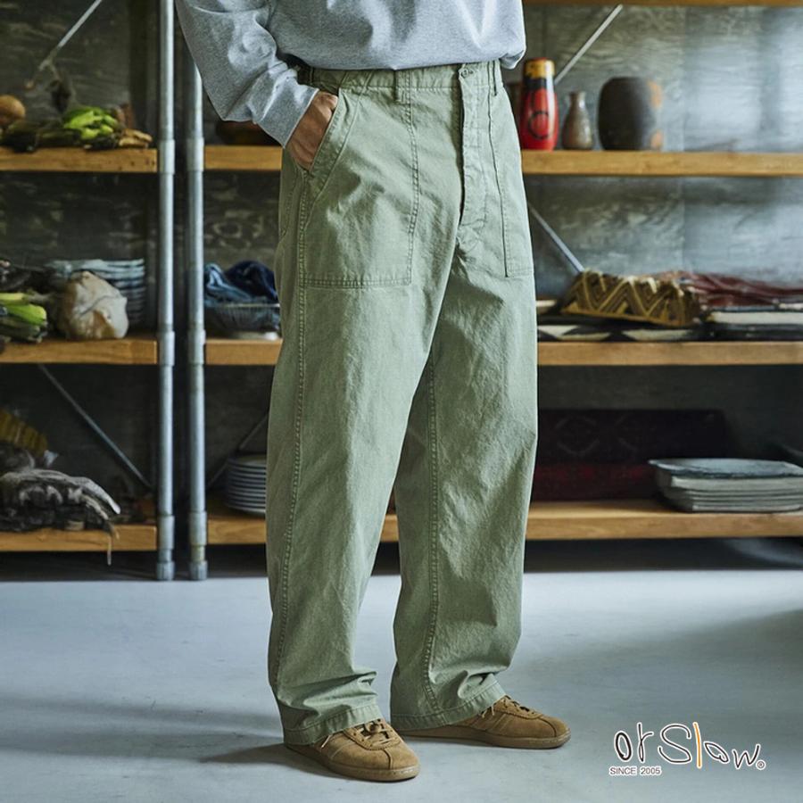orSlow（オアスロウ） ワイドパンツ メンズ サマー ファティーグ